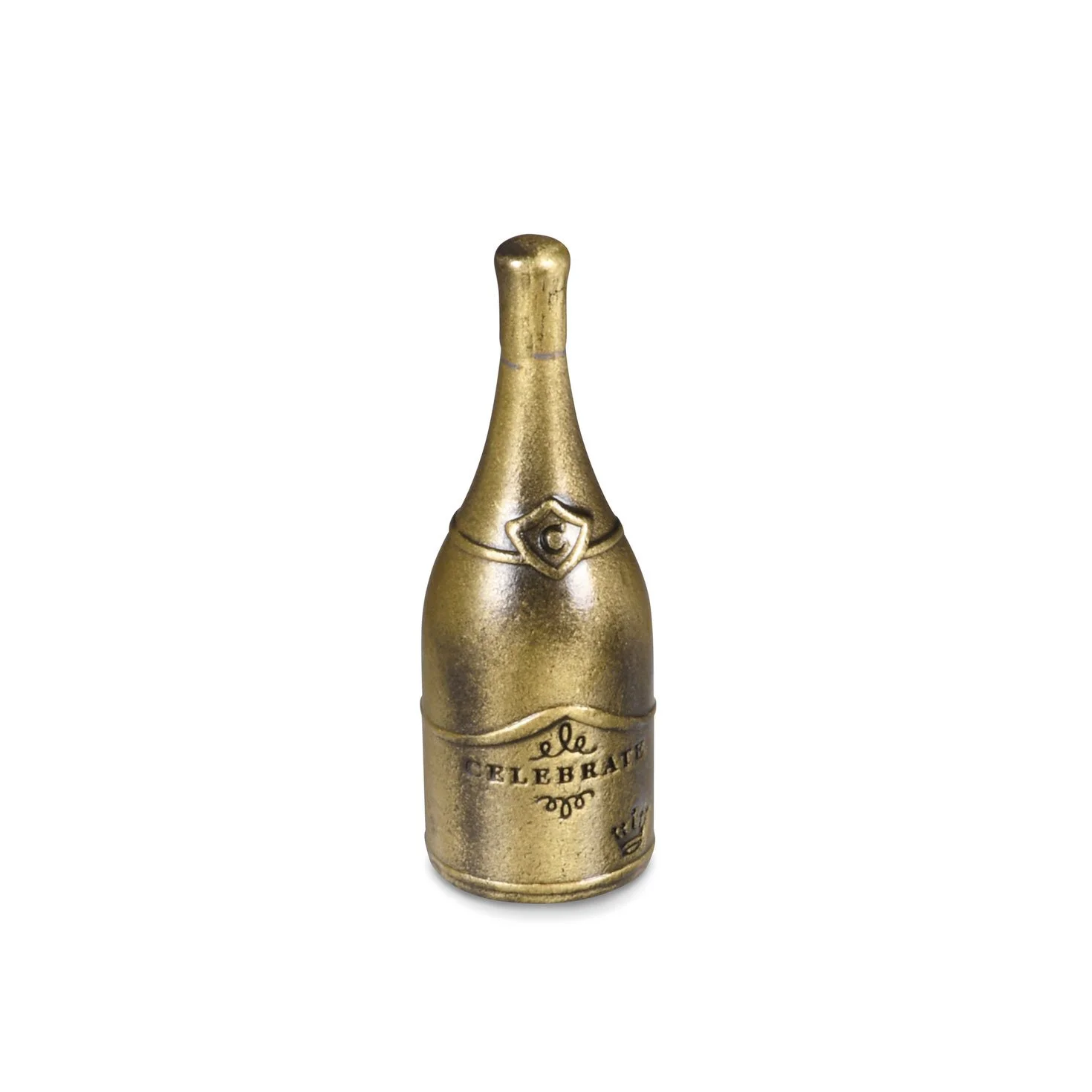Hallmark Let's Celebrate Champagne Bottle Metal Pocket Token