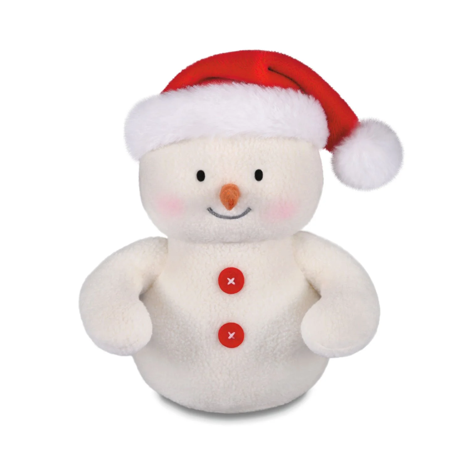 Hallmark Snowman in Santa Hat Plush Gift Card Holder, 5"