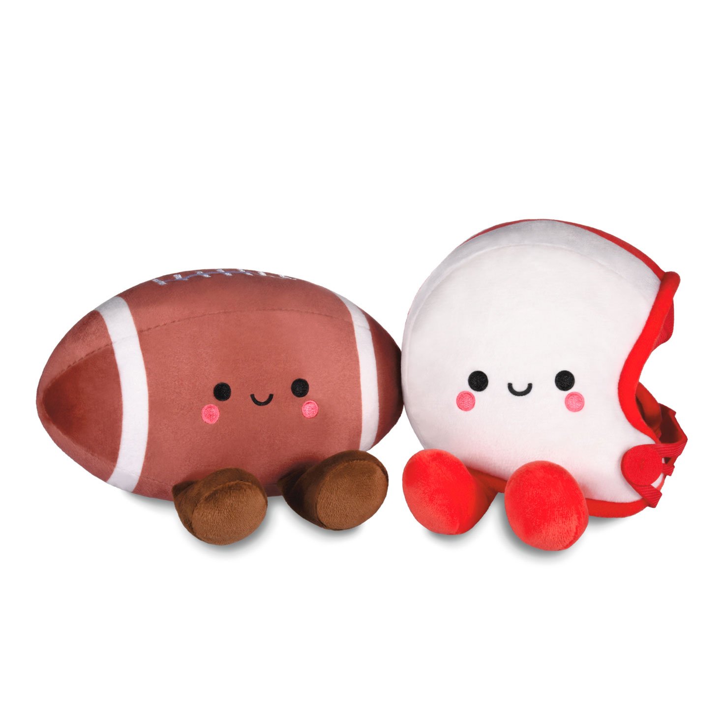 Hallmark Better Together Football and Helmet Magnetic Plush Pair, 5" H