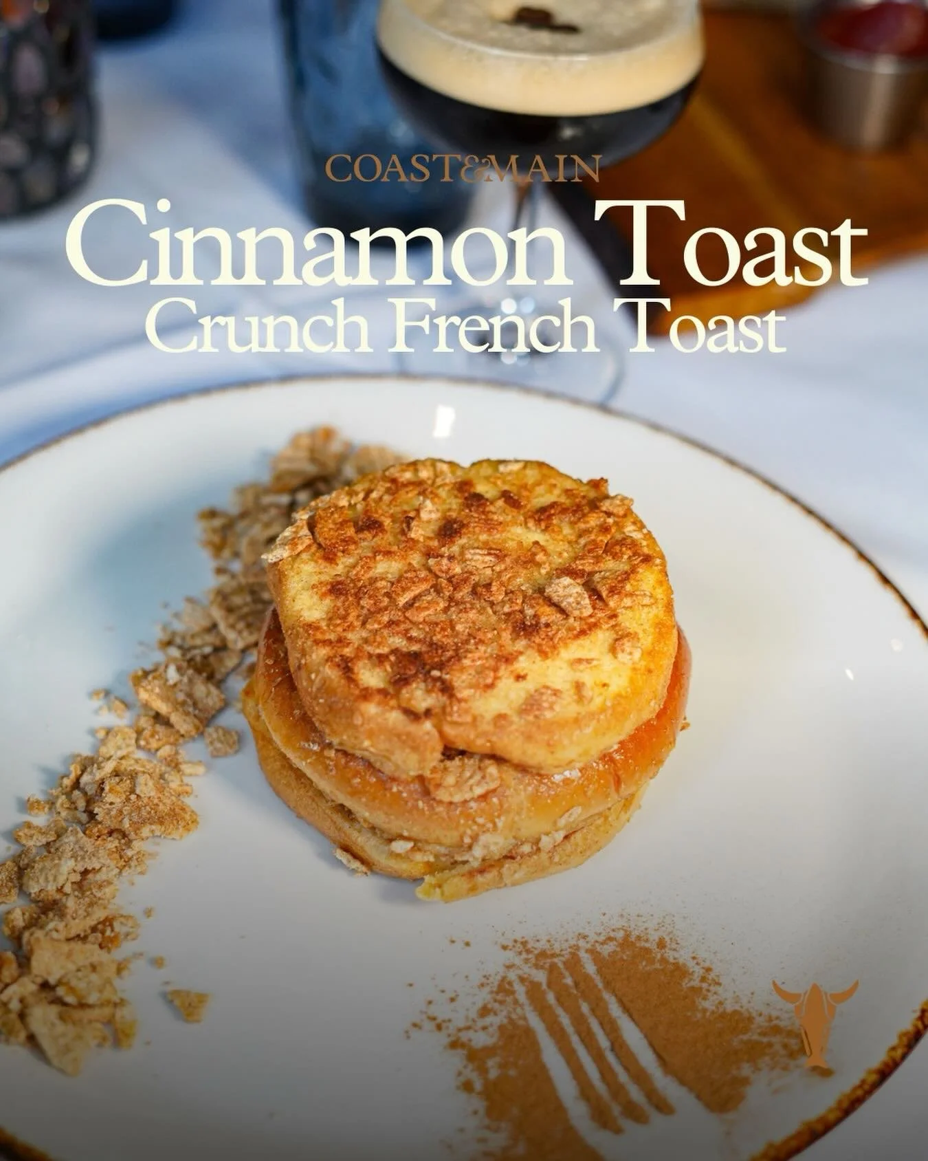 Sunday Brunch just got a little sweeter ✨🥣🍞

Our Cinnamon Toast Crunch French Toast is everything your weekend cravings have been asking for 🤤✨

Golden brioche, cinnamon sugar goodness, and just the right amount of nostalgia. 💛

Join us for tomor