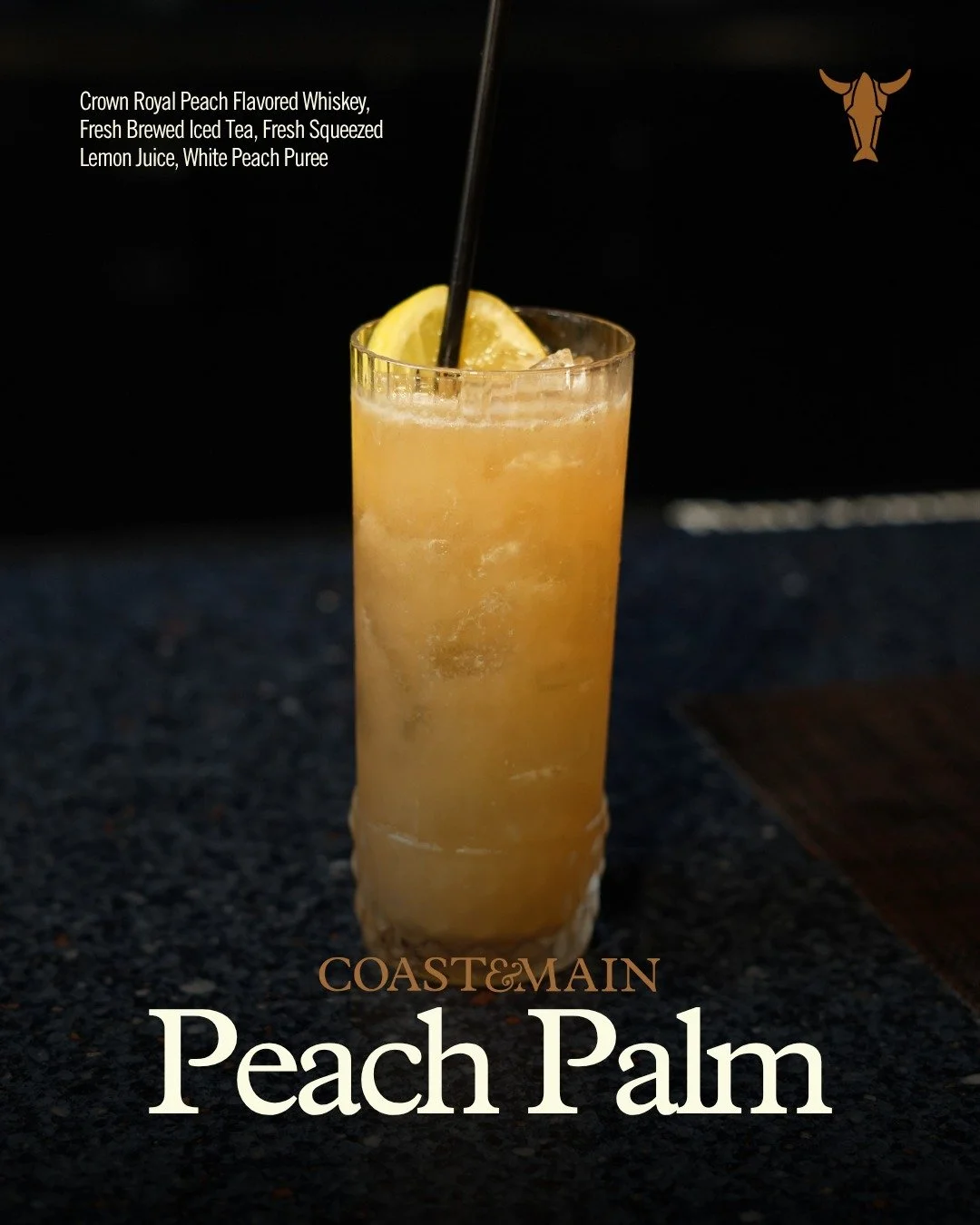 🍑🌴 Weekend plans? We've got the perfect cocktail.

Meet the Peach Palm &mdash; made with Crown Royal Peach, fresh brewed iced tea, fresh squeezed lemon juice, and white peach pur&eacute;e. ☀️

Whether you're joining us for dinner, cocktails with fr