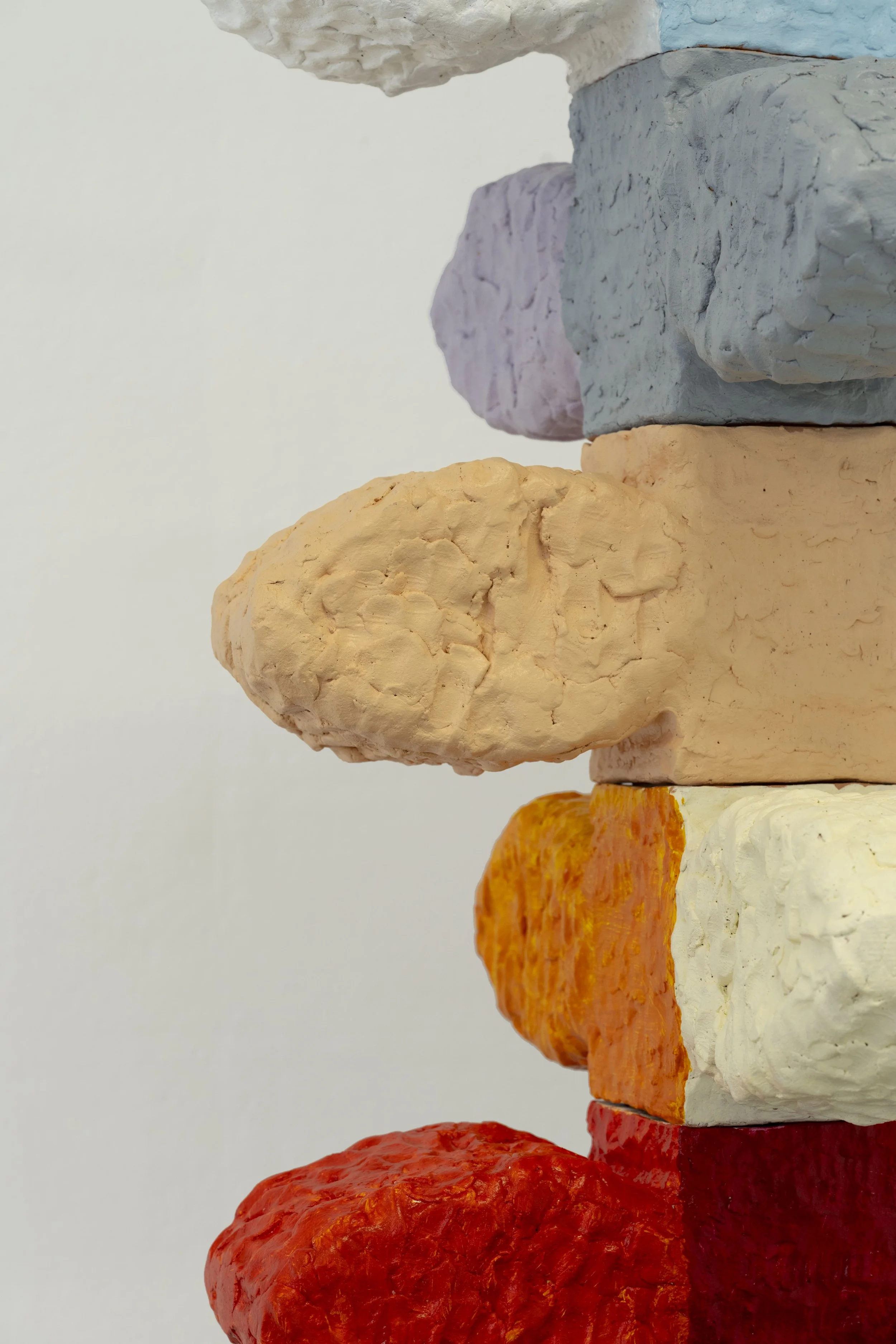 Inhabitant, 2024 Ceramic, glaze, paint, found objects from studio Dimensions variable Photo: Elizabeth Lamark
