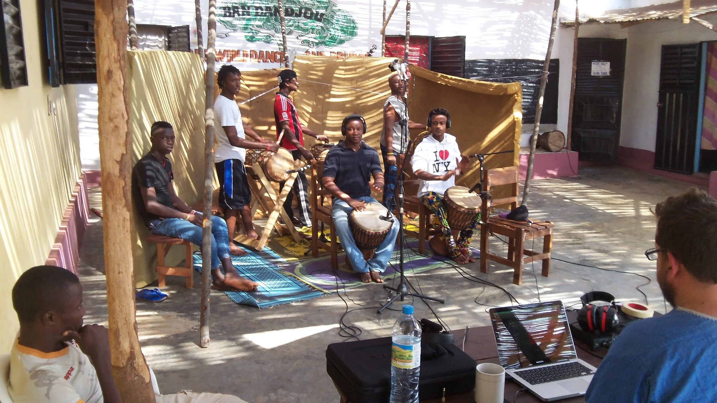 2014 members of Bandandjou in session.JPG