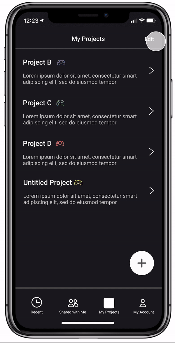 Delete a Project