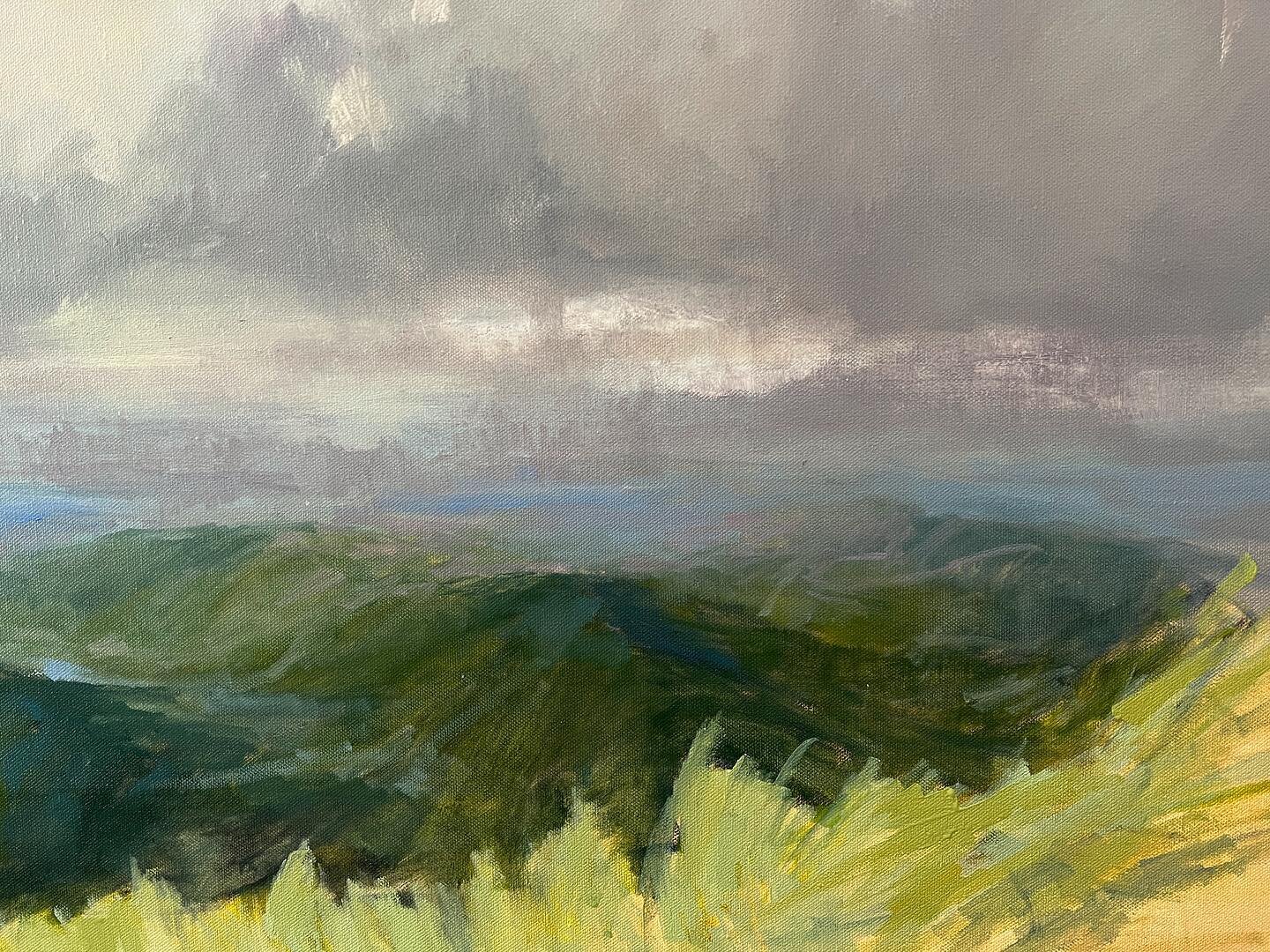 A favorite bit from today&hellip;

#longrangeviews #blueridge #oilpainting #landscapepainting #landscapeartist #contemporarylandscape #avlarts #womeninart #cltarts