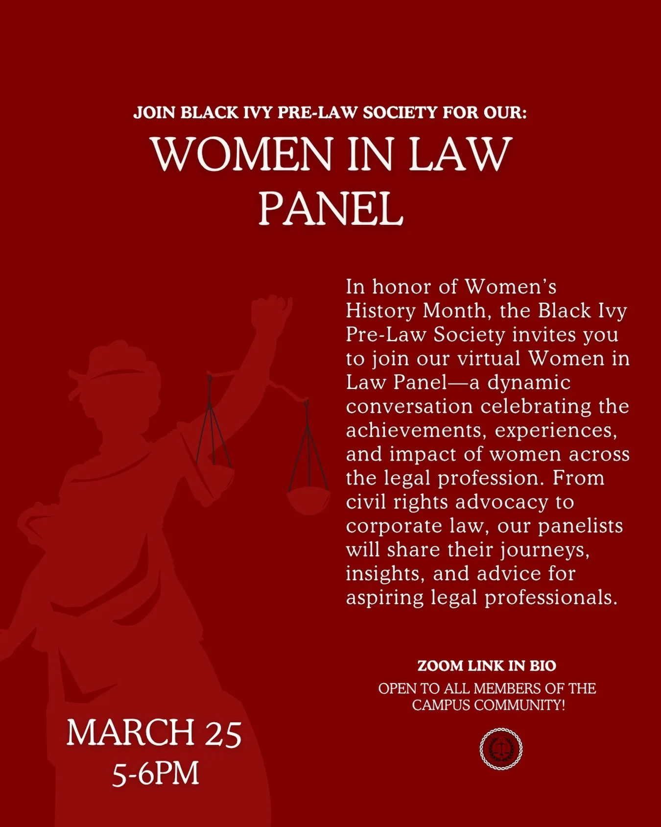 Open to the entire Cornell community!! Join us this Wednesday, zoom link is in our bio⚖️