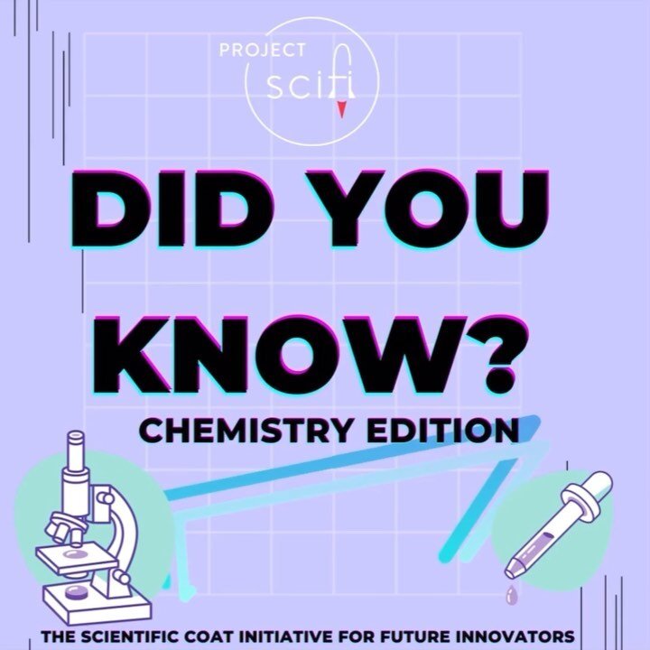 Grab your periodic tables, Bunsen burners, beakers &amp; test tubes because this week&rsquo;s &ldquo;DID YOU KNOW?&rdquo; segment is all about CHEMISTRY! 🧪⚗️🥼👩&zwj;🔬👨&zwj;🔬

How AWESOME are these facts?! 

Remember, for the new week: Make like 