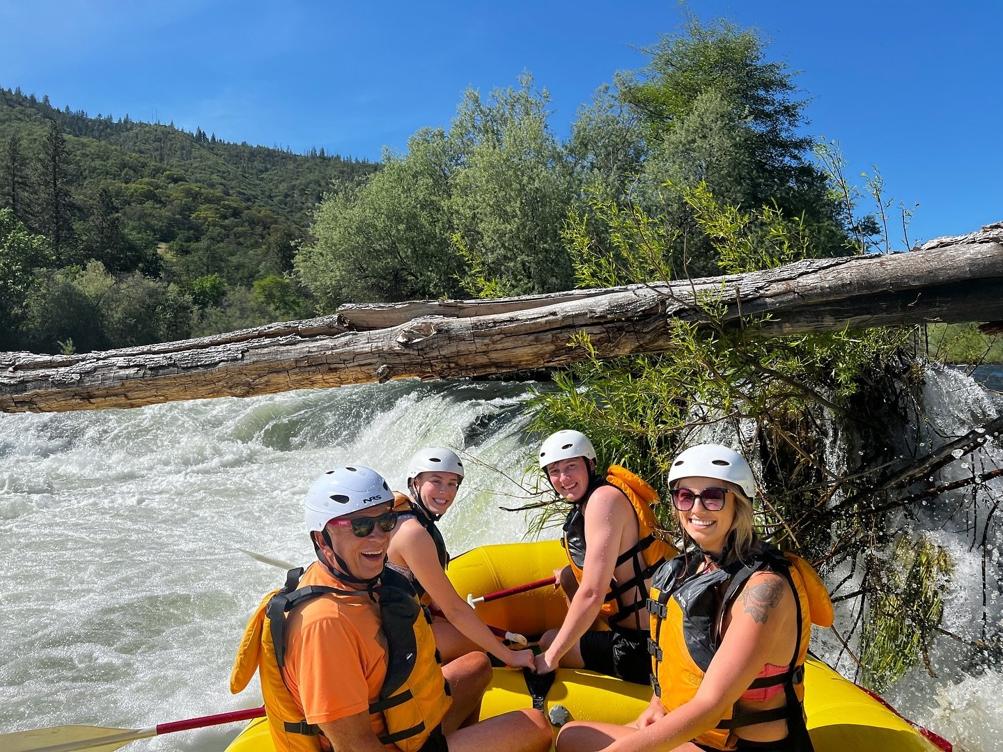 The Rogue is running around 4000 CFS right now and the white water is fun!