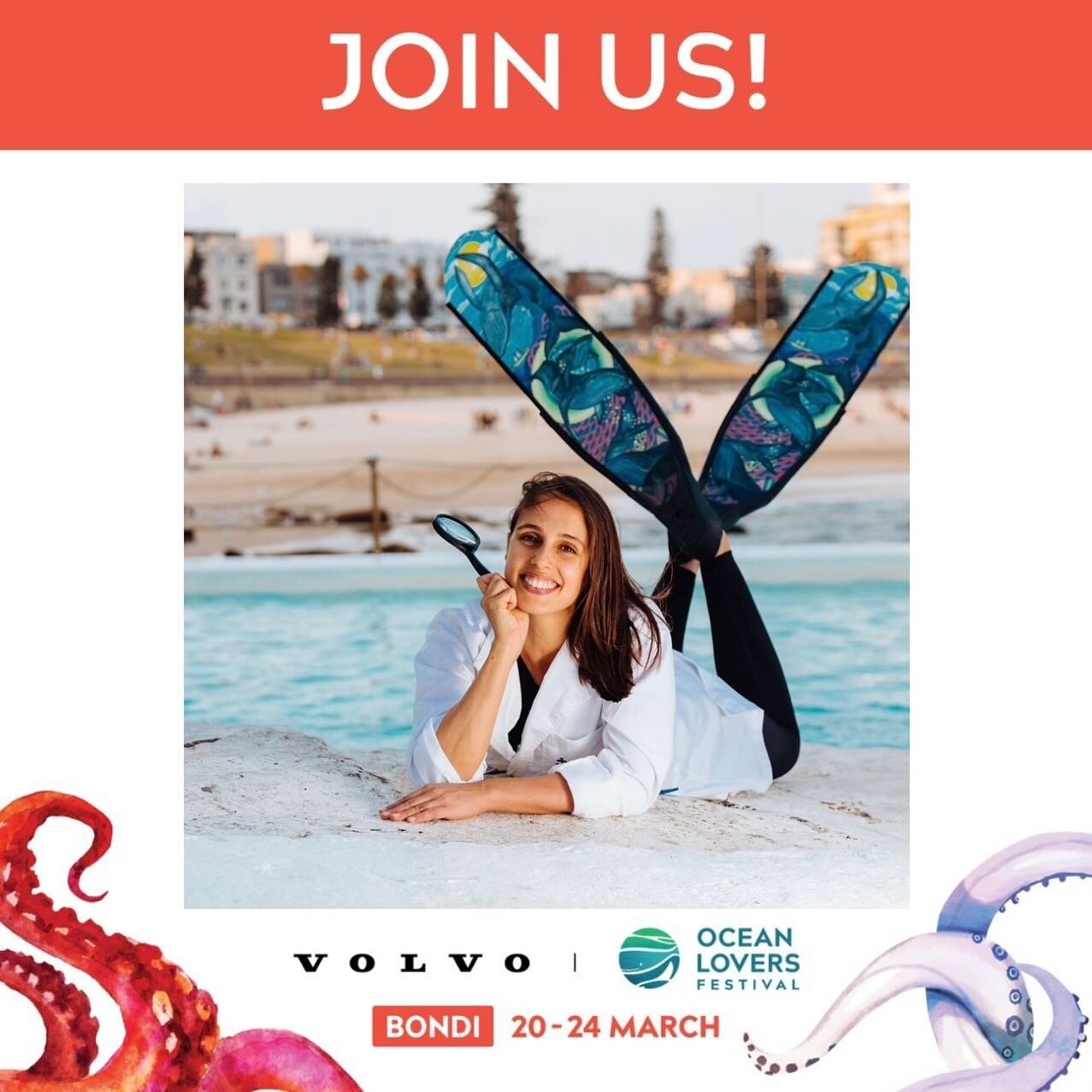 Join me at the 2024 Volvo Ocean Lovers Festival this weekend! 

A festival of ideas, art + music and action for the ocean on 23rd &ndash; 24th March at Bondi Pavilion and surrounds.

I&rsquo;m thrilled be an @oceanloversfestival ambassador. I&rsquo;l