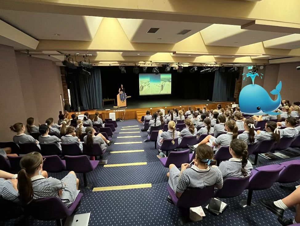 Antarctica to a room packed of year 9 science students at Loreto Kirribilli (@loretokirribilli) learning about ecosystem and sharing knowledge. Being able to describe the importance of Antarctica and why ice is importance to whales and us is just nex