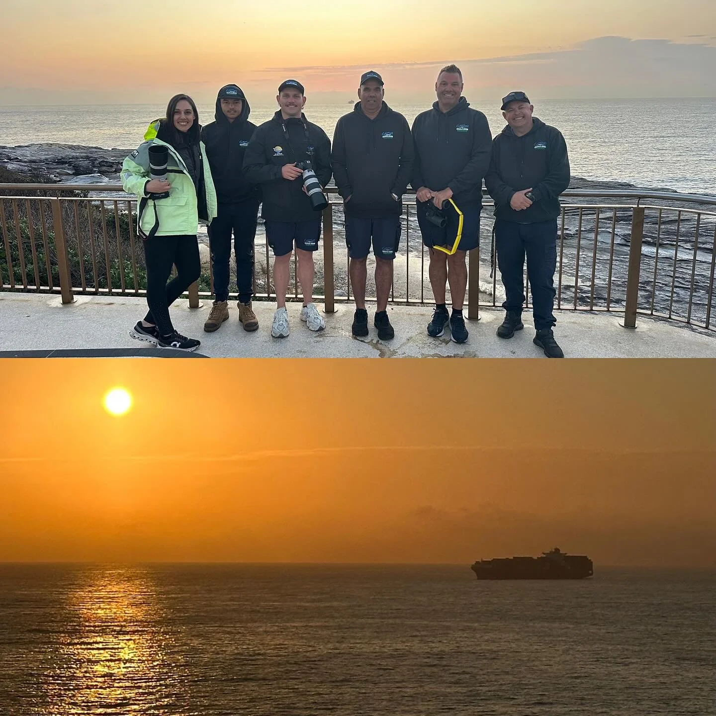 There&rsquo;s something special about early morning. It really is the best time of the day. 

Early morning whale watch with the @gamayrangers at my very first humpback whale study site, Cape Soldander, Kurnell, Australia. 

@wayneswhales and @sueren