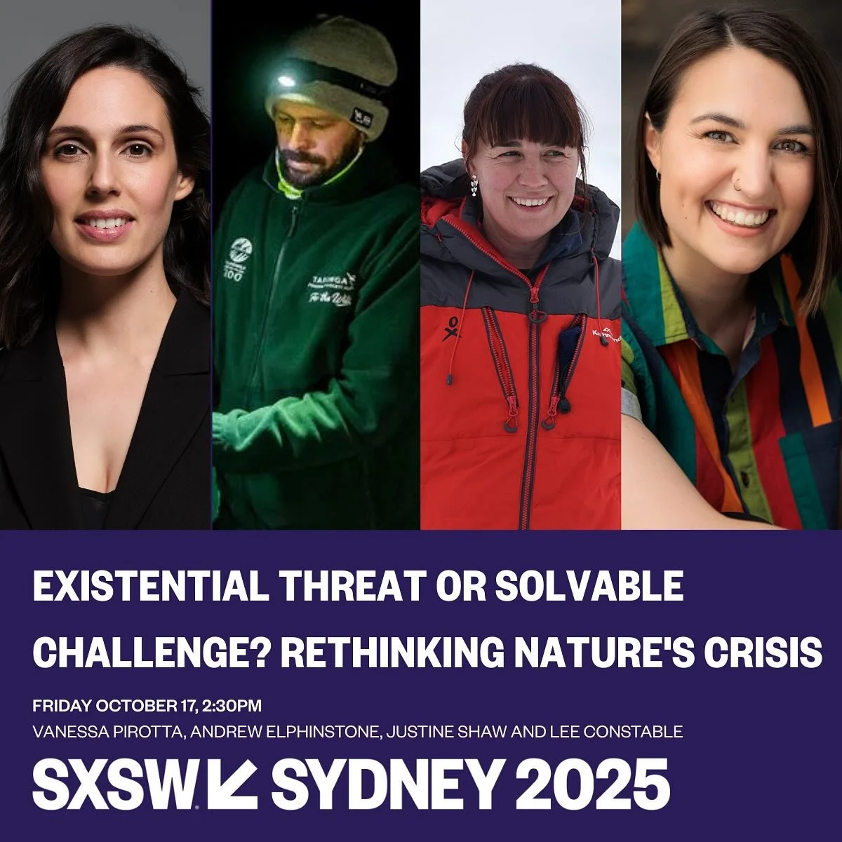 Shaking up this years @sxswsydney NEXT WEEK with a super cool and informative panel. This will not be boring. 

Proud to be in a session bringing science, Antarctica, whales and thoughtful thinking mixed with good communication via the Taronga Conser