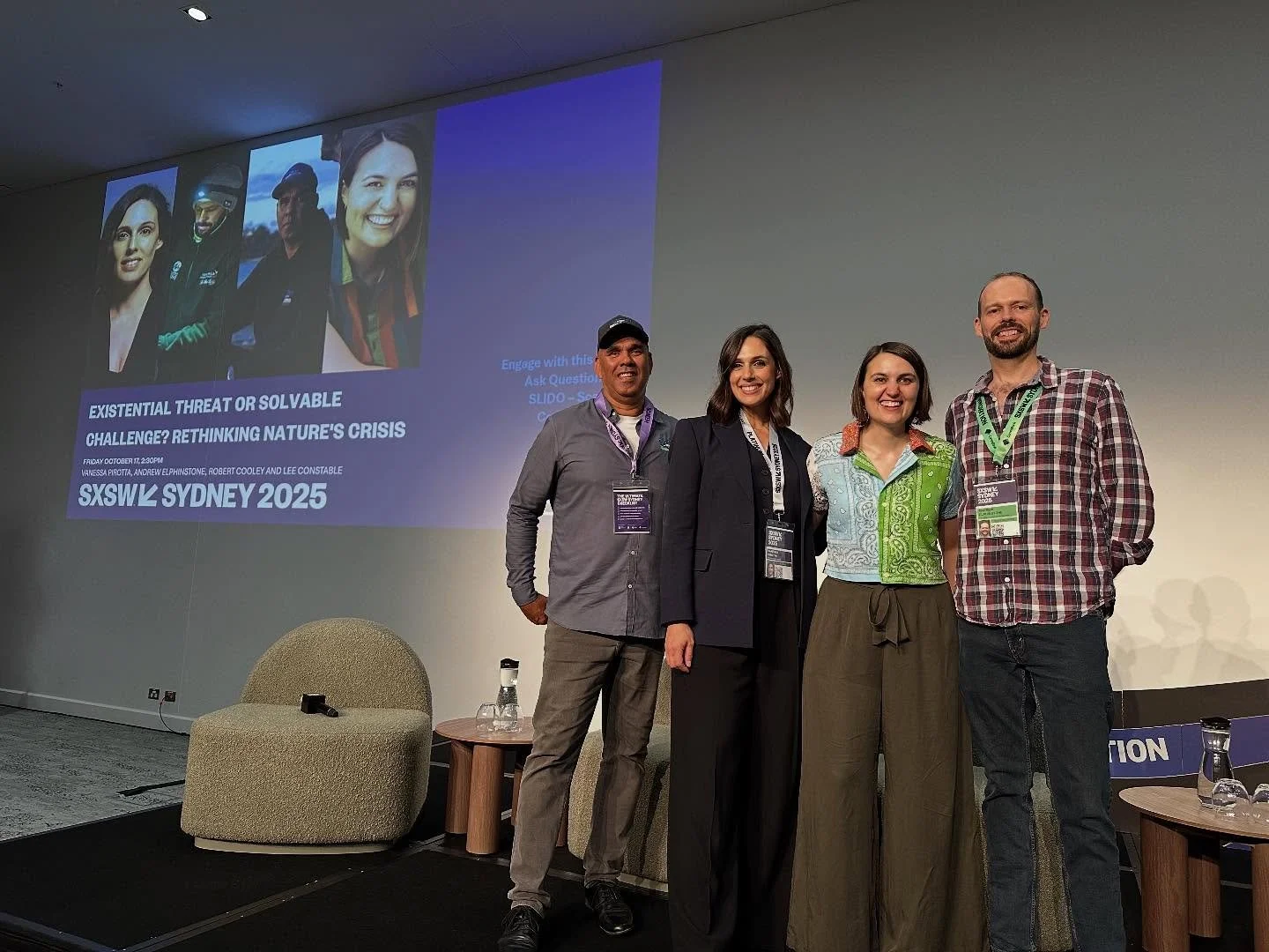 SXSW Sydney 2025 wrap: Existential threat or solvable challenge? Rethinking natures crisis via an important panel facilitated by @tarongazoo. 

I gave raw and honest responses to an audience who were eager to learn more. We can&rsquo;t shut our eyes 