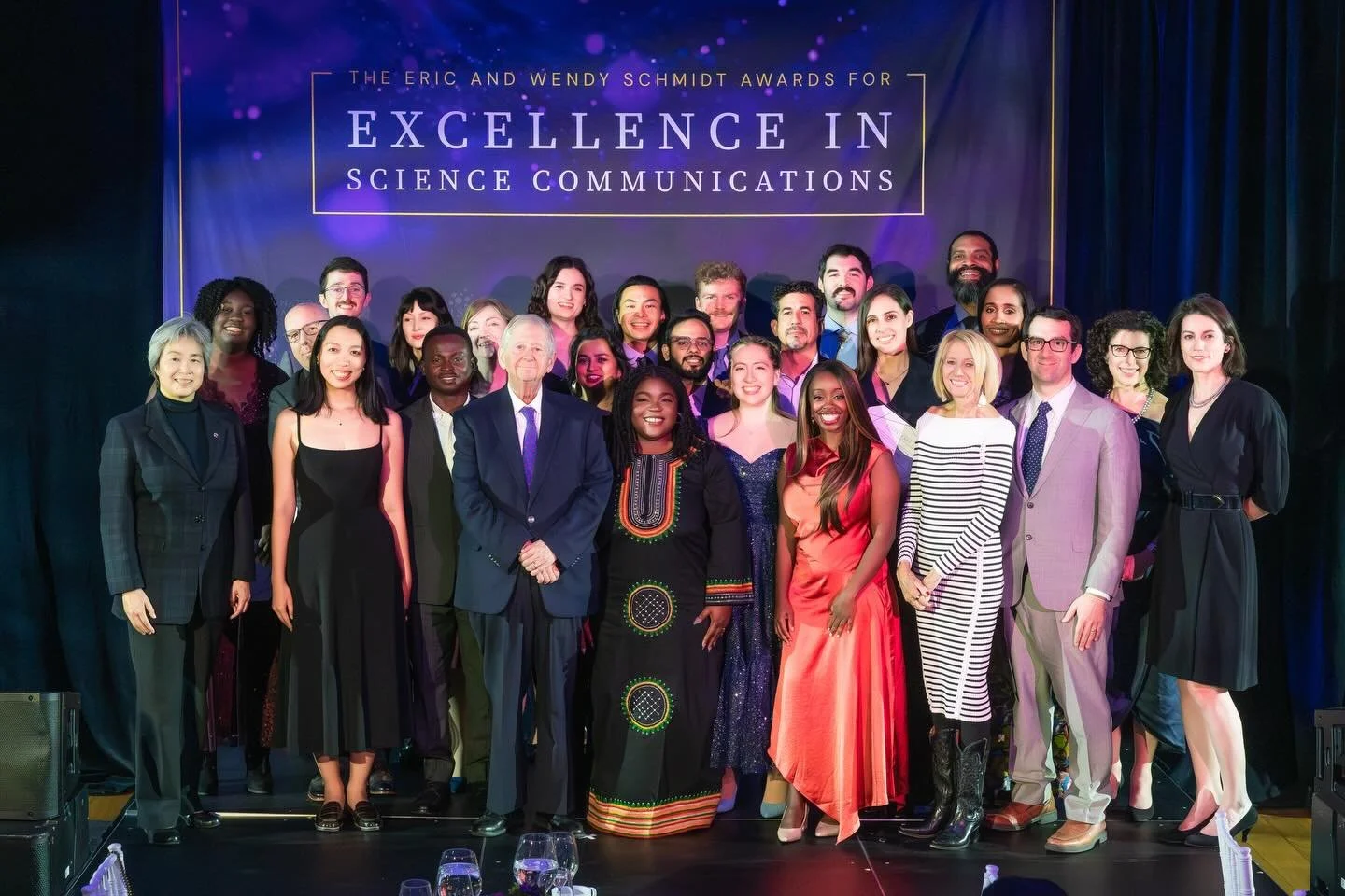 My new international family who value and celebrate the importance of science communication.

Honoured to be a recipient of the prestigious Eric and Wendy Schmidt awards for Excellence in Science Communications (@scicommexcellence). This is a collabo