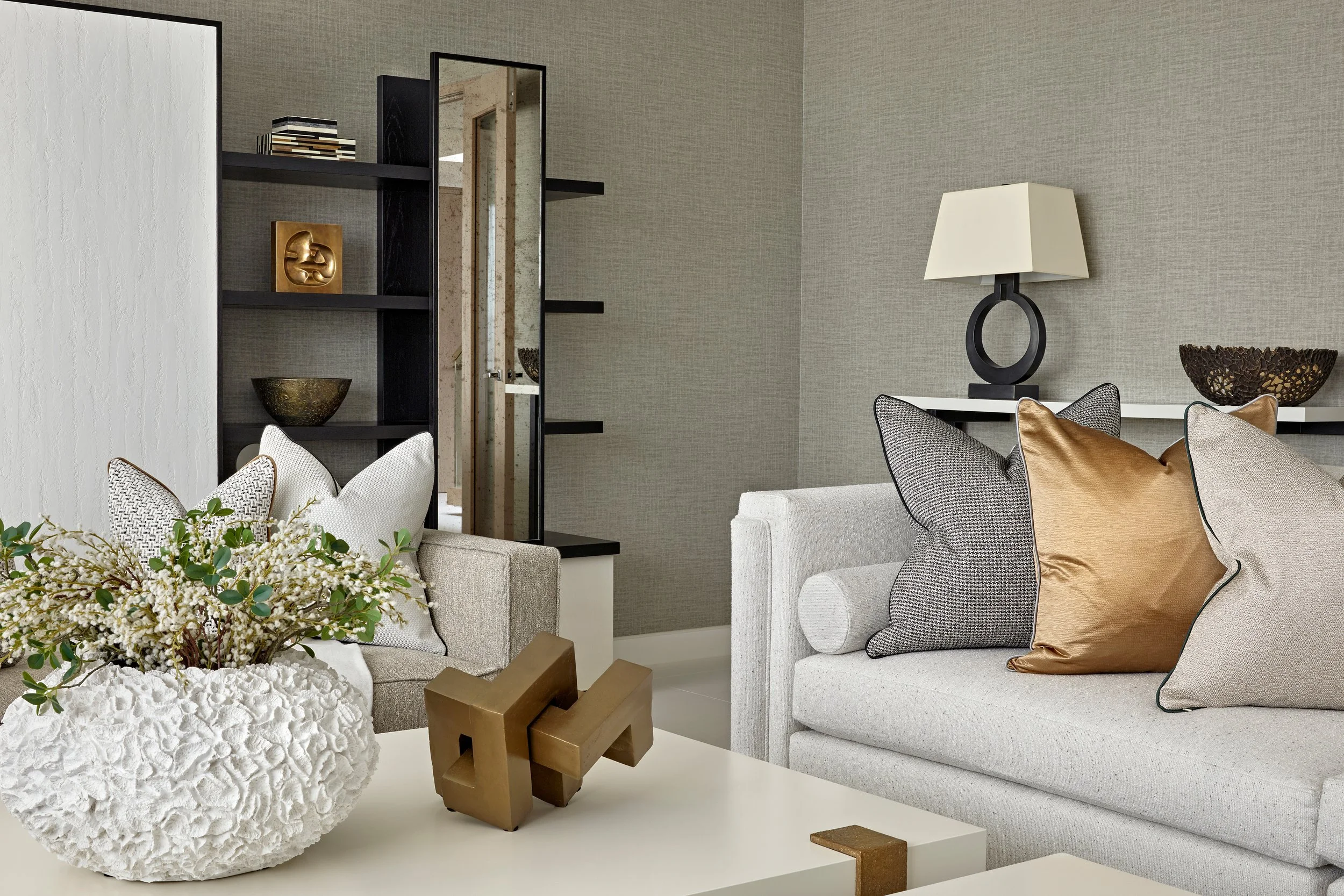 Landmark Place, luxury living room interior design, Knight Frank, Knight Frank London, knight frank real estate, home staging uk, interior design london, luxury interiors, show home design, london property, property uk