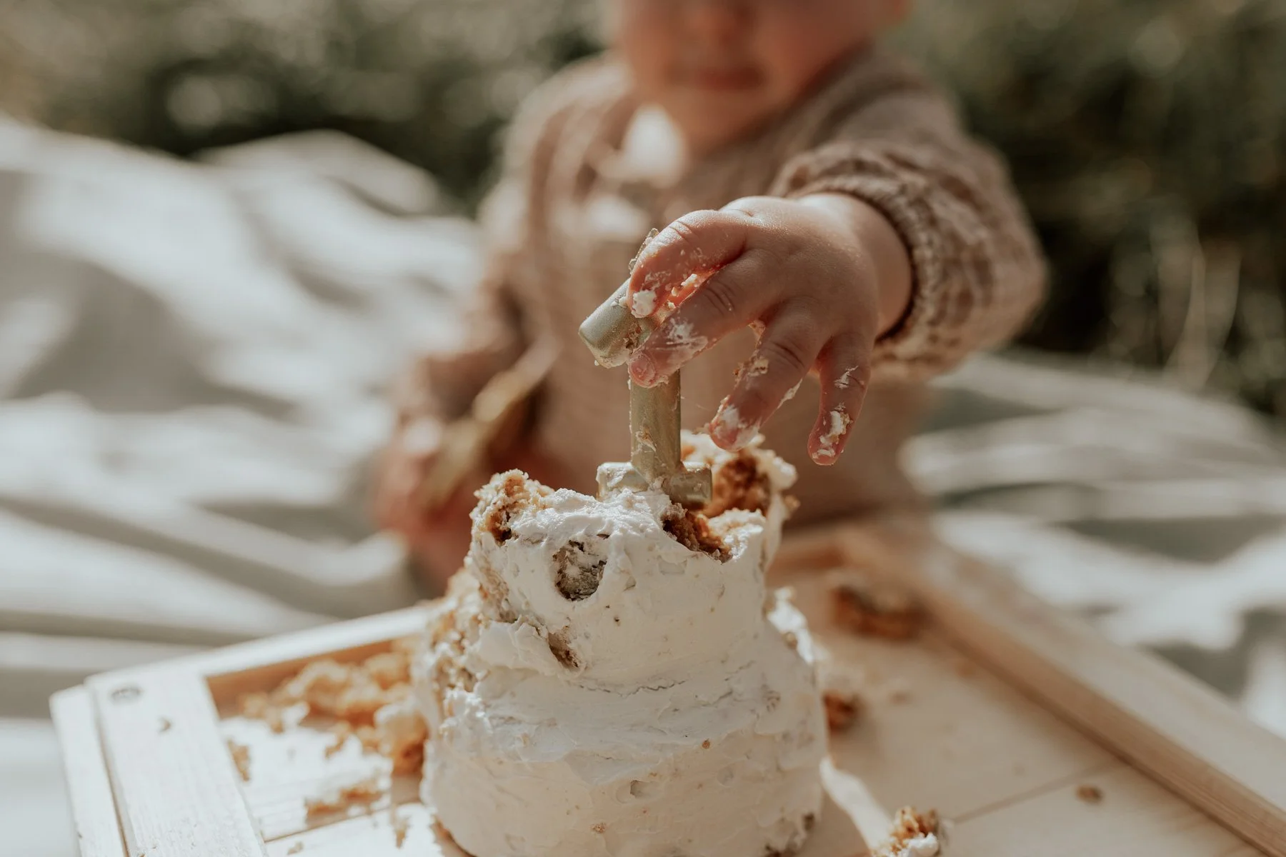 Smash cake en la playa