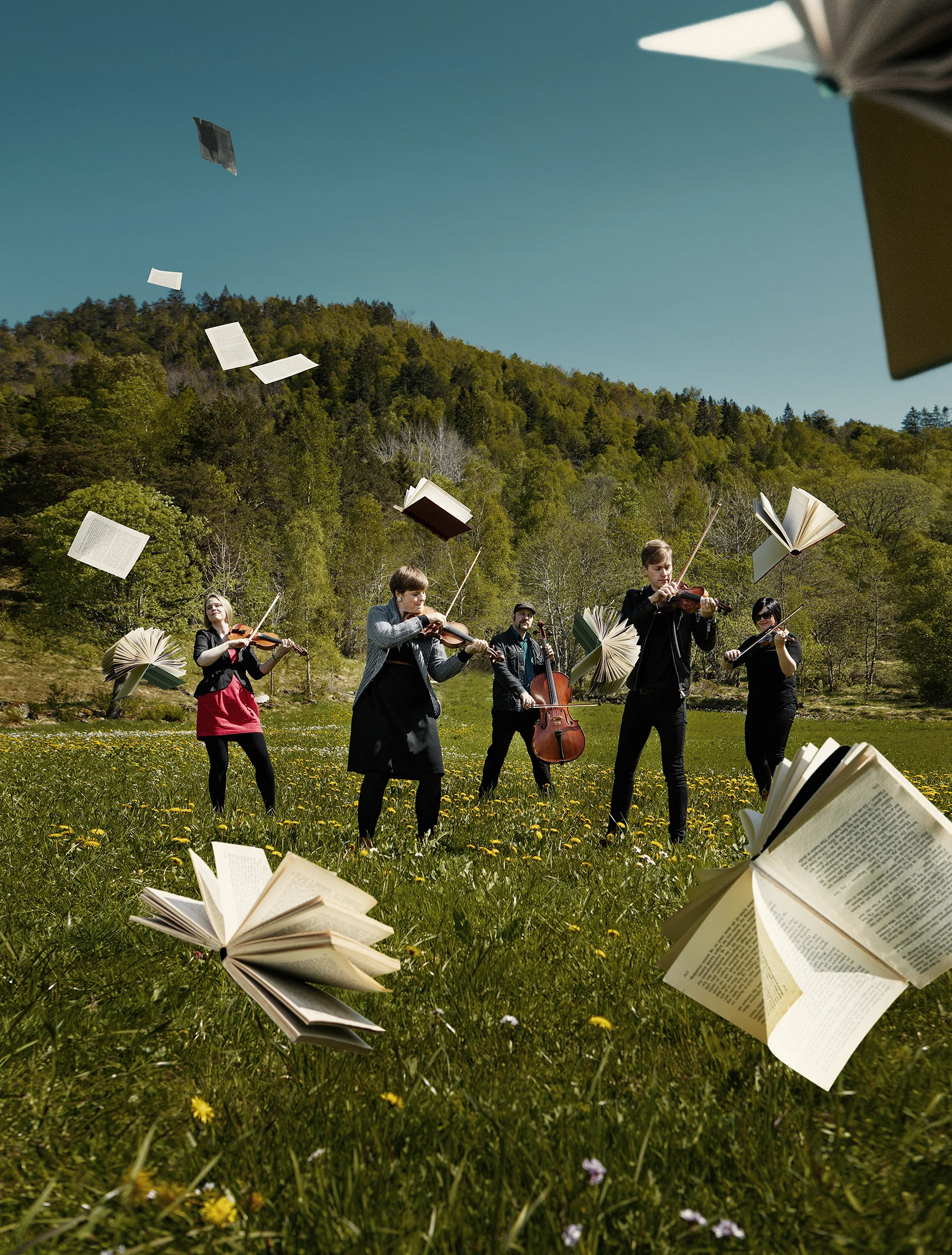 Majorstuen speler produksjonen "Skrible" fredag på Mellembygd Samfunnshus. Foto: Marius Beck Dahle