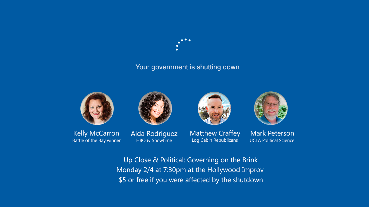 Up Close &amp; Political: The Shutdown Showdown is February 4th!