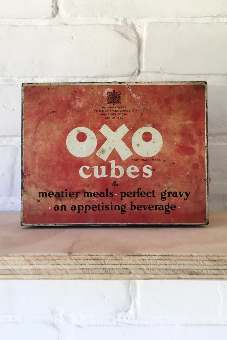 Vintage Oxo Cubes Tin