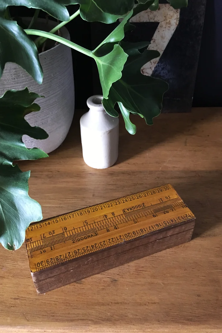 Vintage Wooden Trinket Box