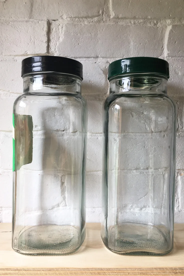 Vintage glass sweet jar