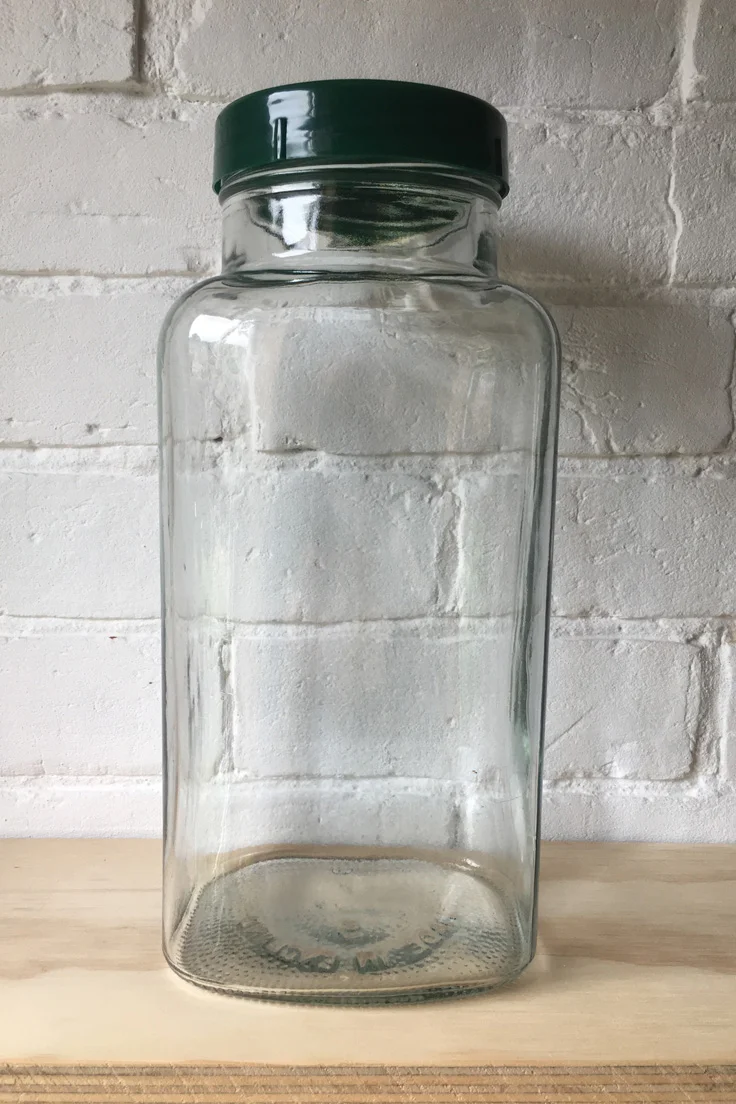 Vintage glass sweet jar