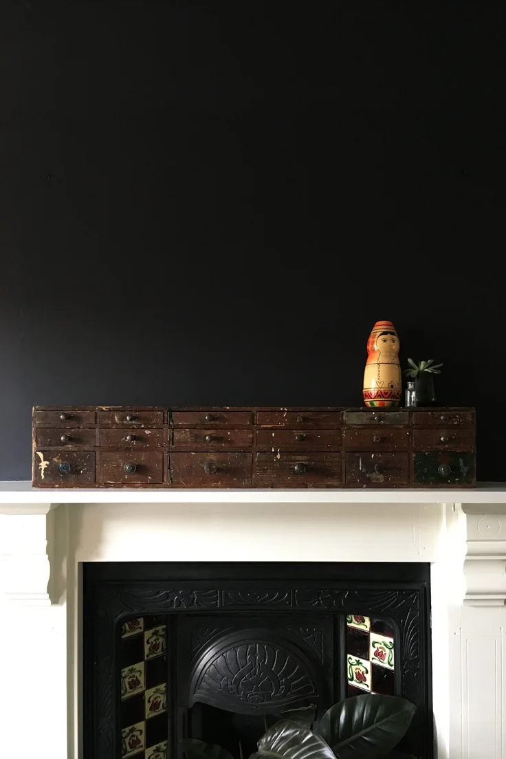 Vintage parts cabinet