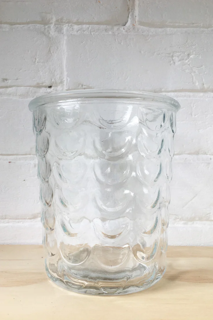 Patterned glass pots