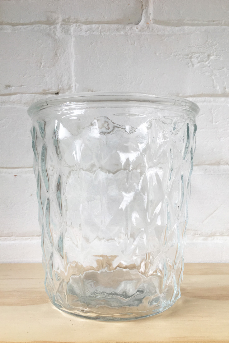 Patterned glass pots