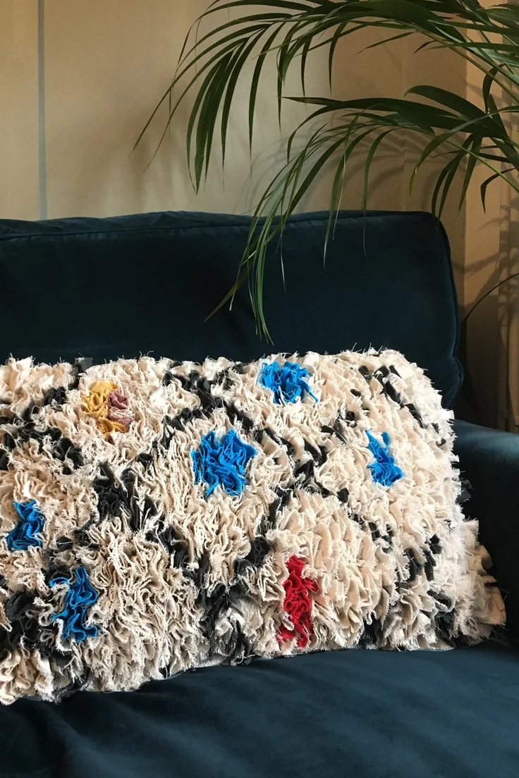 Boucherouite style cushion