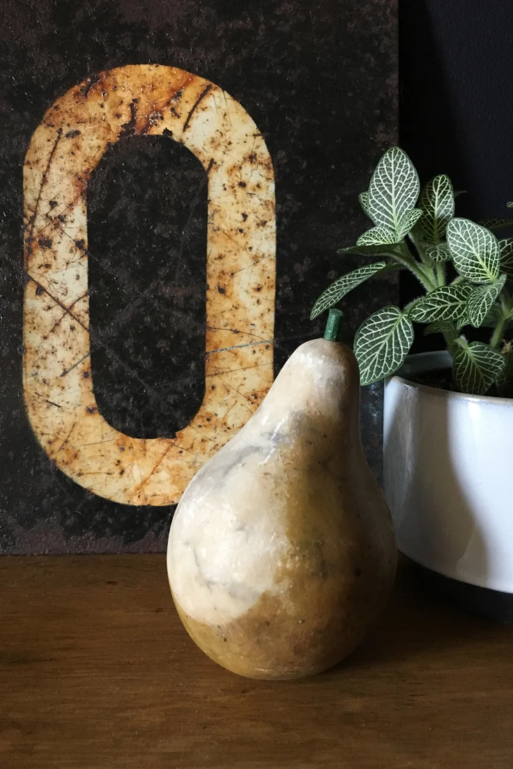 Vintage Marble Pear
