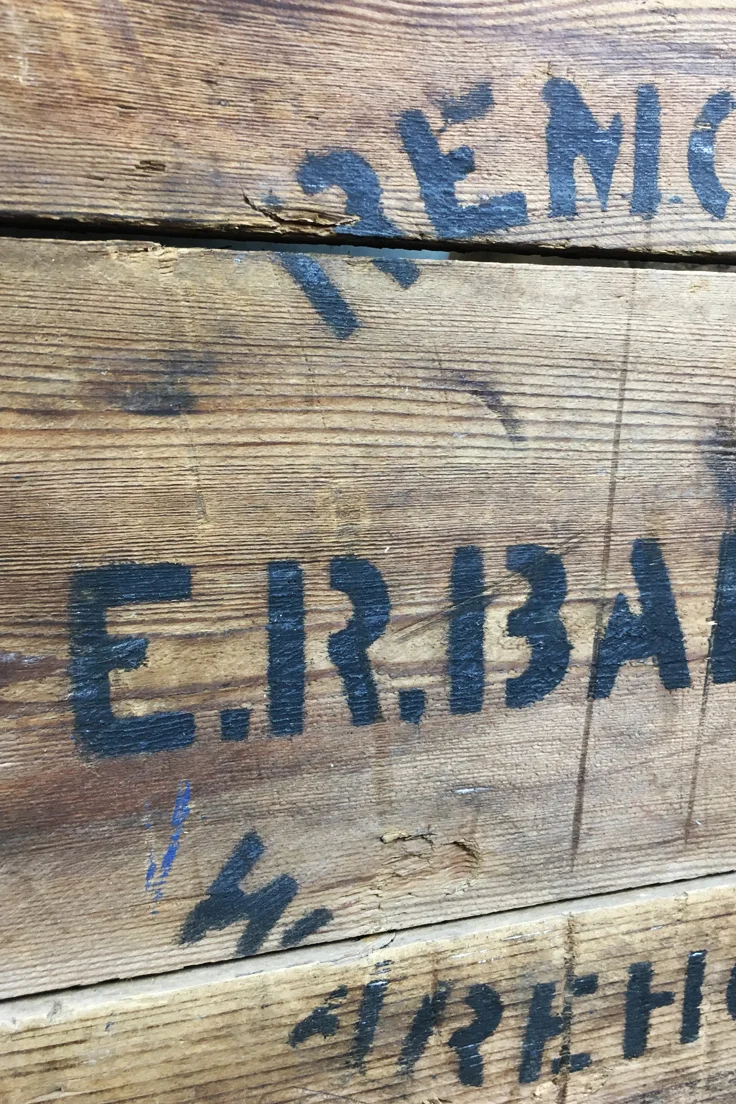 Vintage Wooden Removals Crate