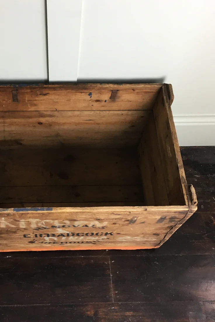 Vintage Wooden Removals Crate