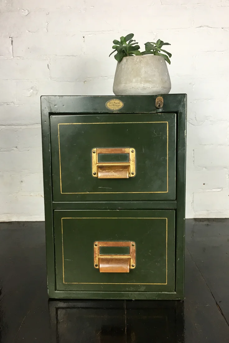 Vintage Metal Filing Cabinet