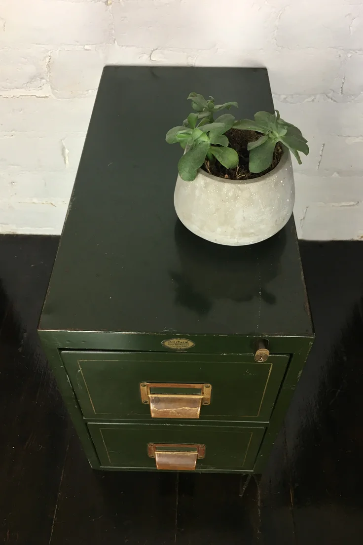 Vintage Metal Filing Cabinet