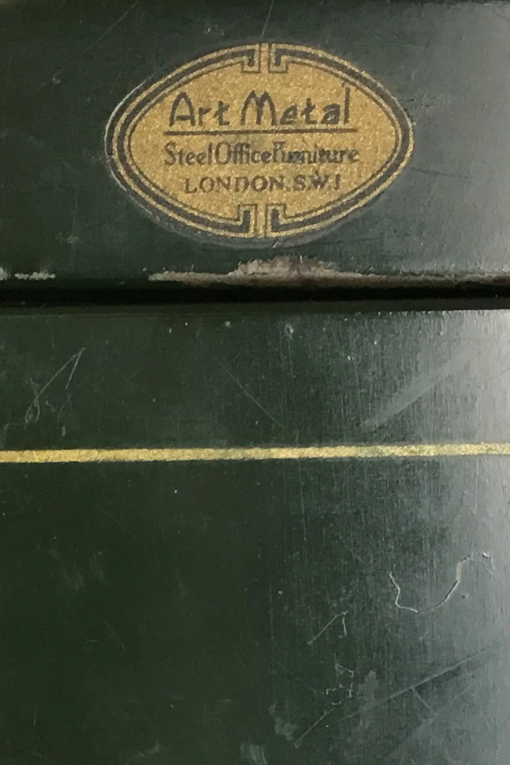 Vintage Metal Filing Cabinet