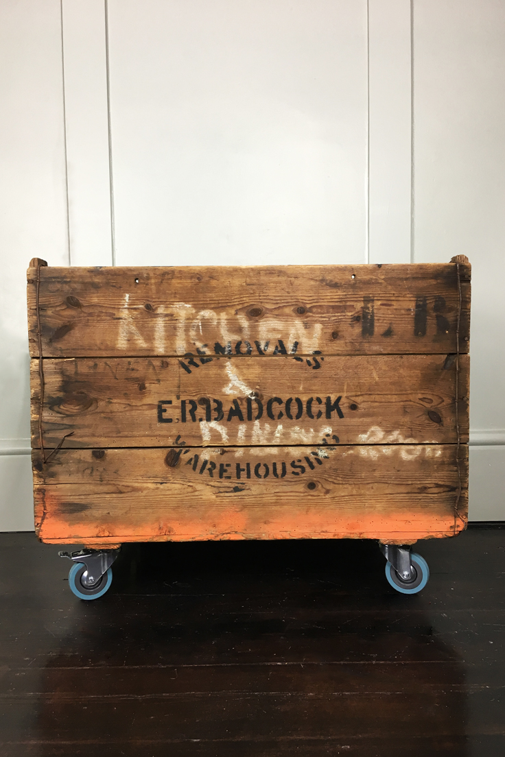Vintage Wooden Removals Crate