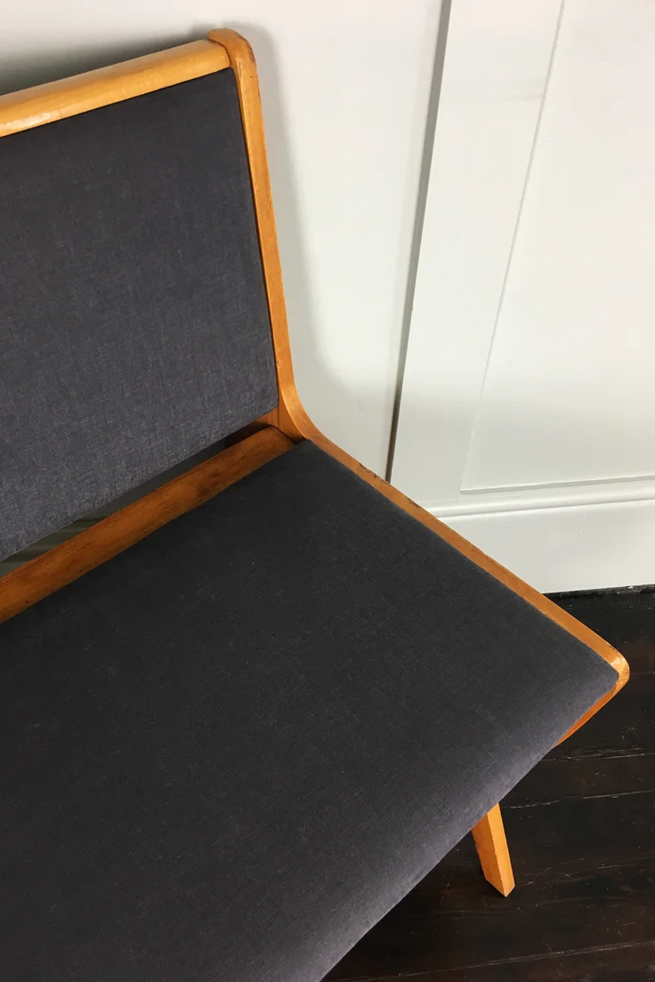 Mid Century Chair with Storage