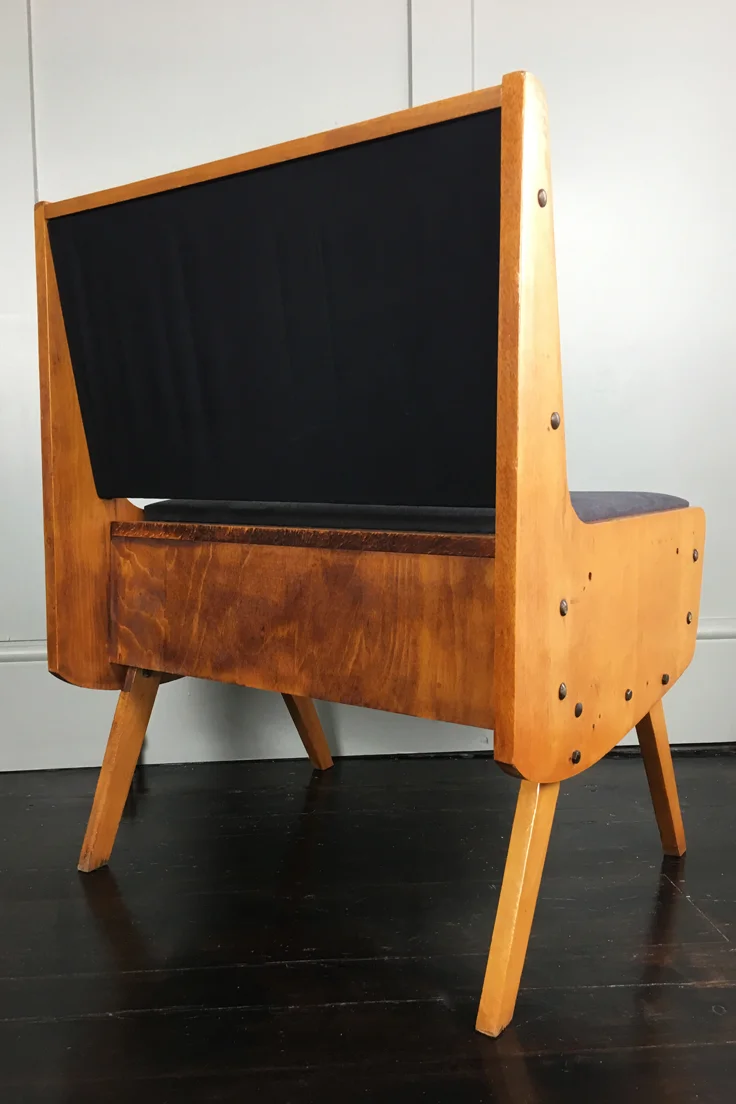 Mid Century Chair with Storage