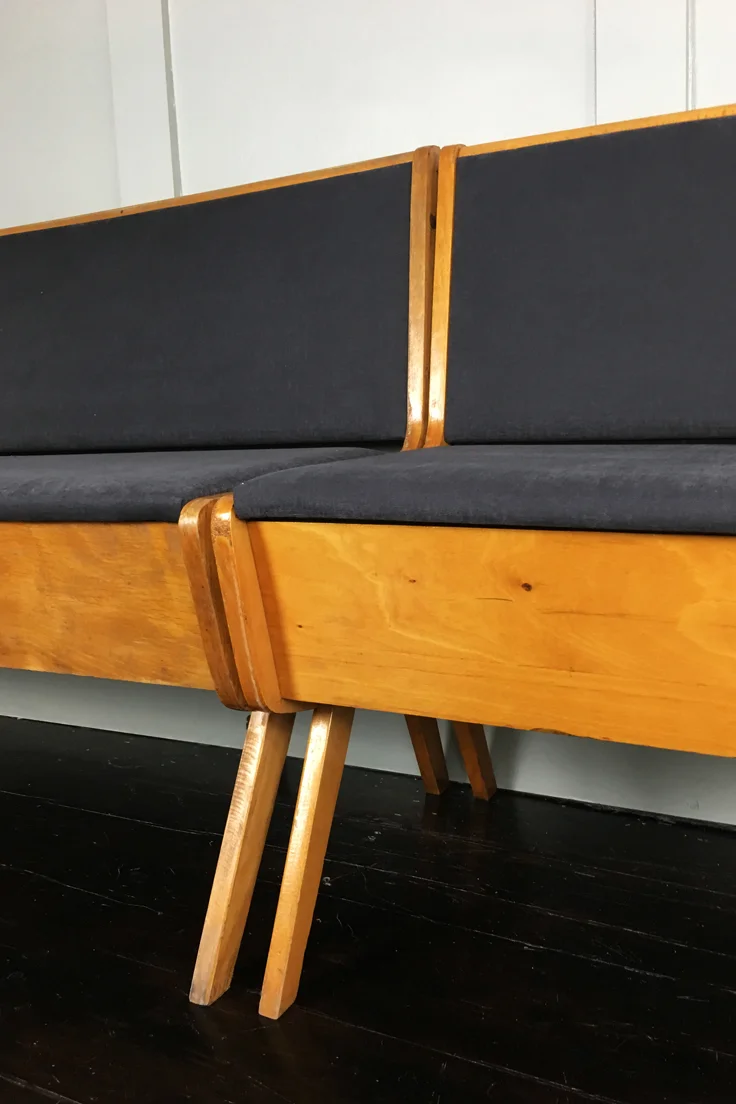 Mid Century Chair with Storage