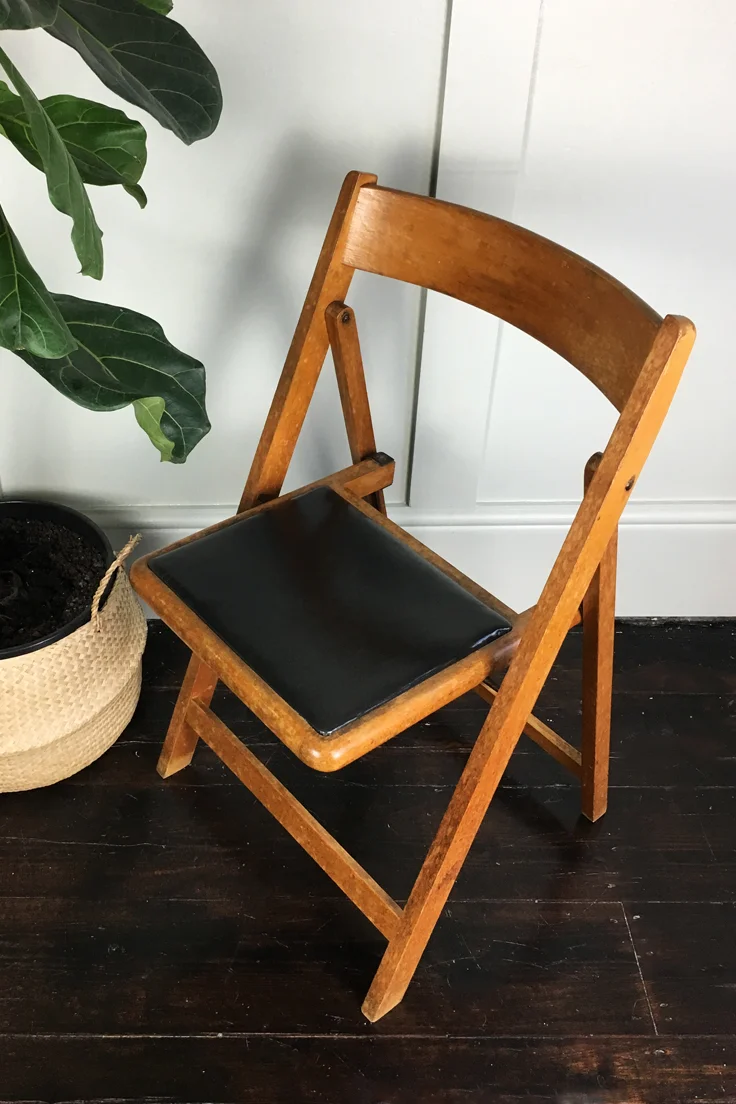 Vintage Wooden Folding Chair