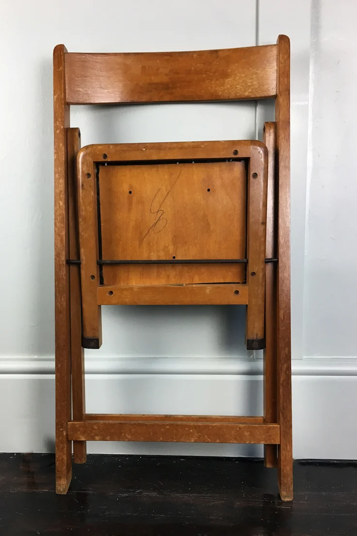 Vintage Wooden Folding Chair