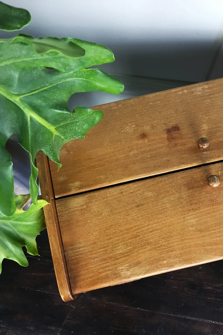 Mid Century Danish Wooden Sewing Box