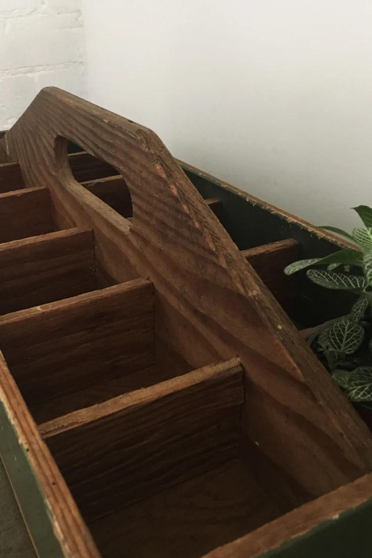 Vintage Wooden Compartment Tray