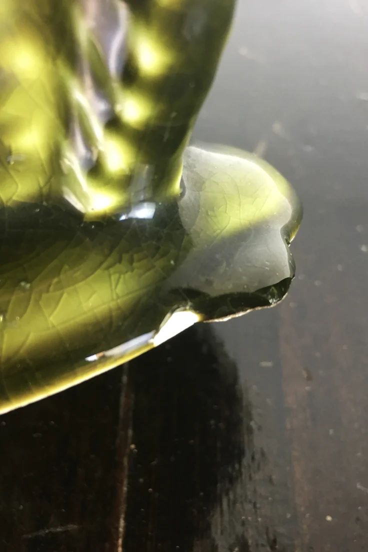 Vintage Green Fish Glug Jug