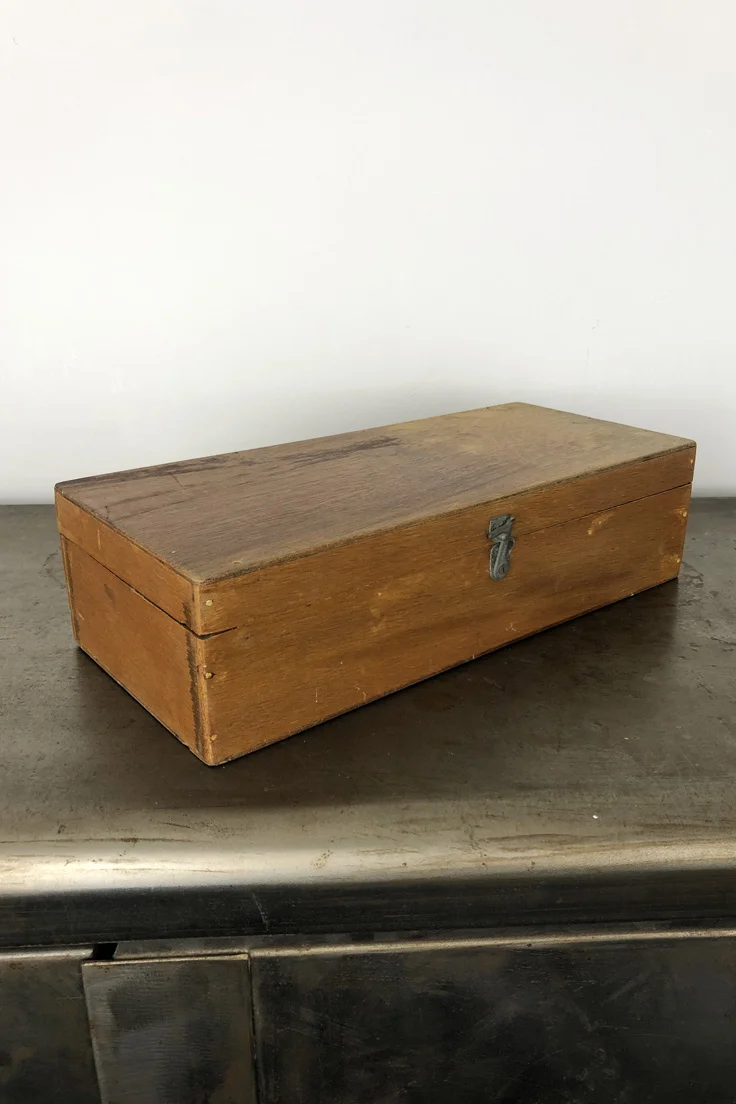 Vintage Wooden Compartment Box