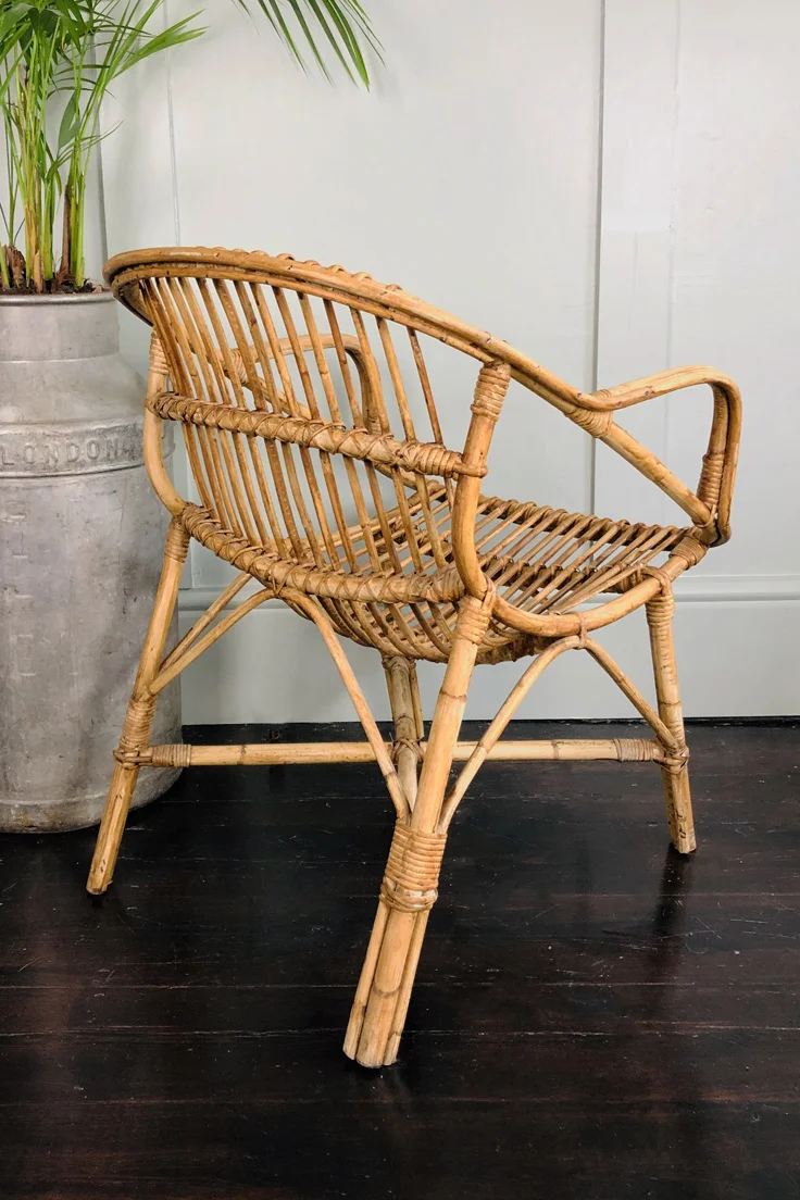Vintage Rattan Bamboo lounge chairs