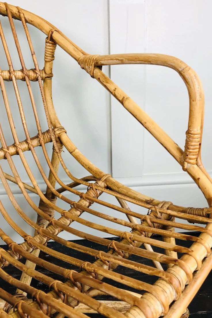 Vintage Rattan Bamboo lounge chairs