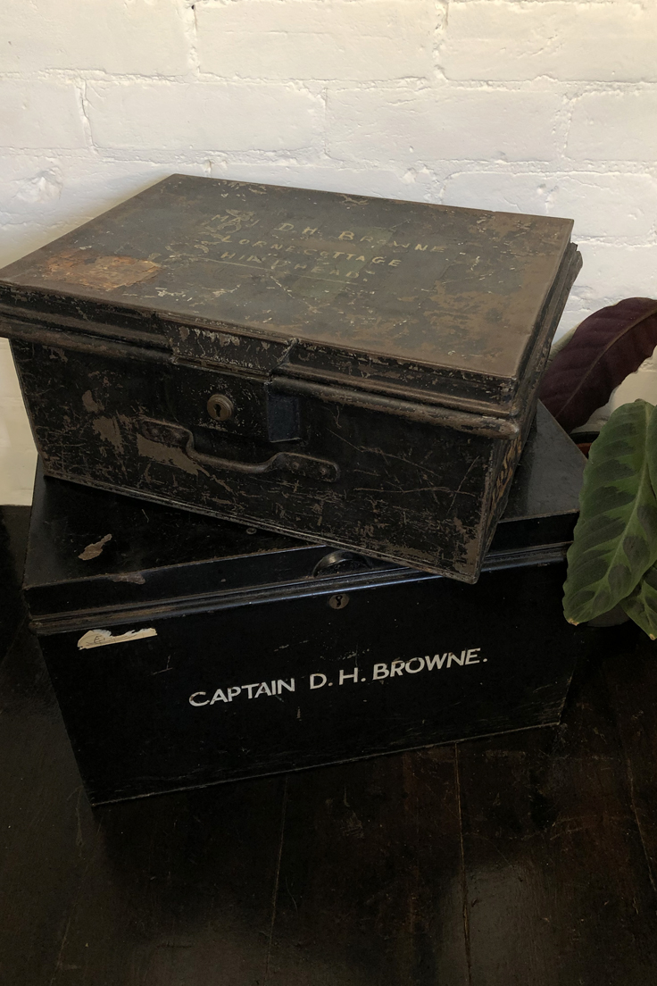 Vintage World War II Military Storage Trunk