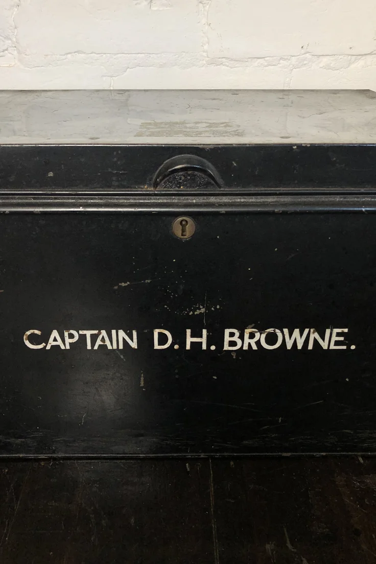 Vintage World War II Military Storage Trunk
